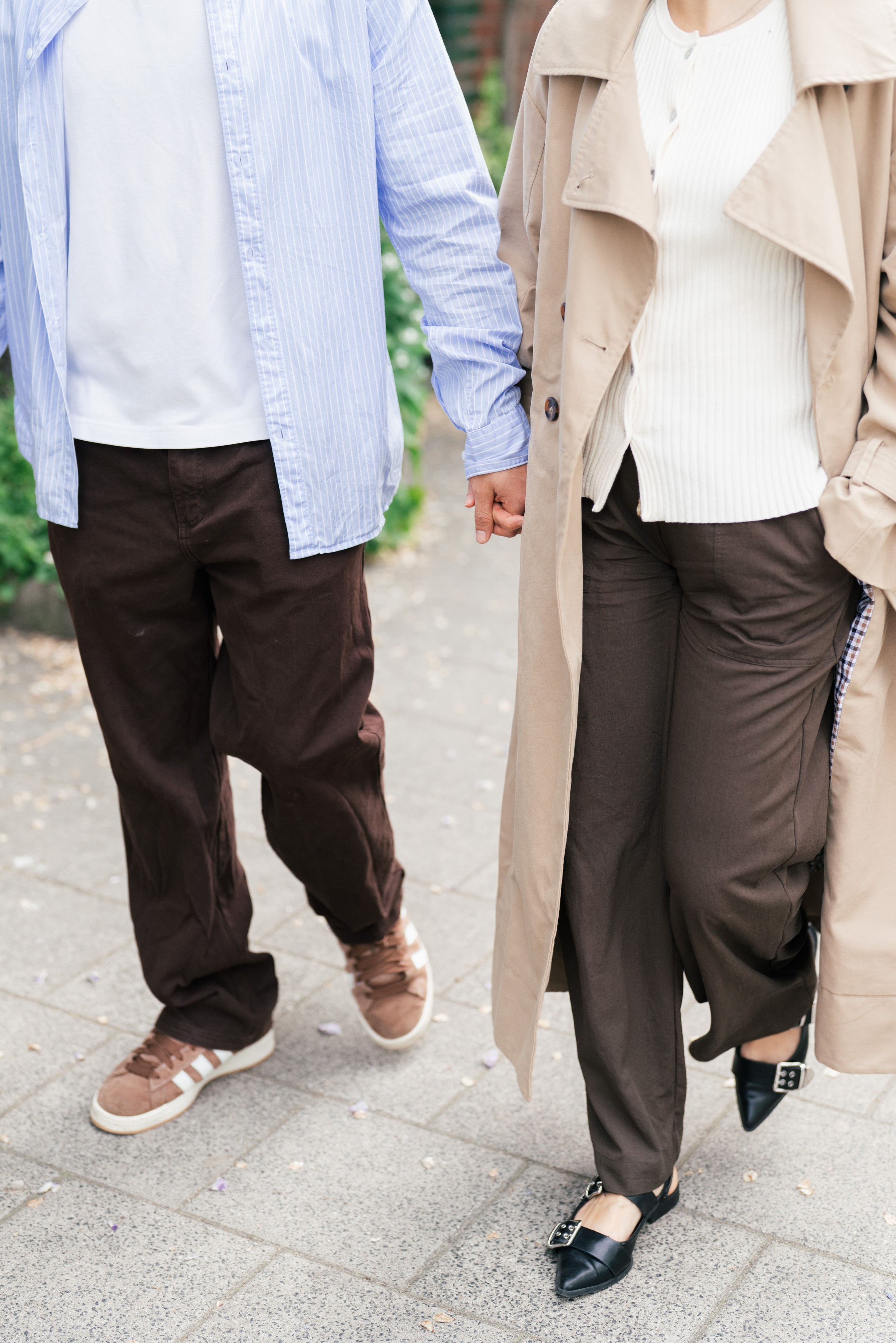 Editorial couple portrait along the Amstel