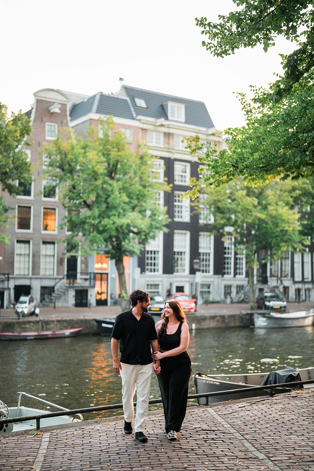 Suzie and Carlos in a quiet Amsterdam moment