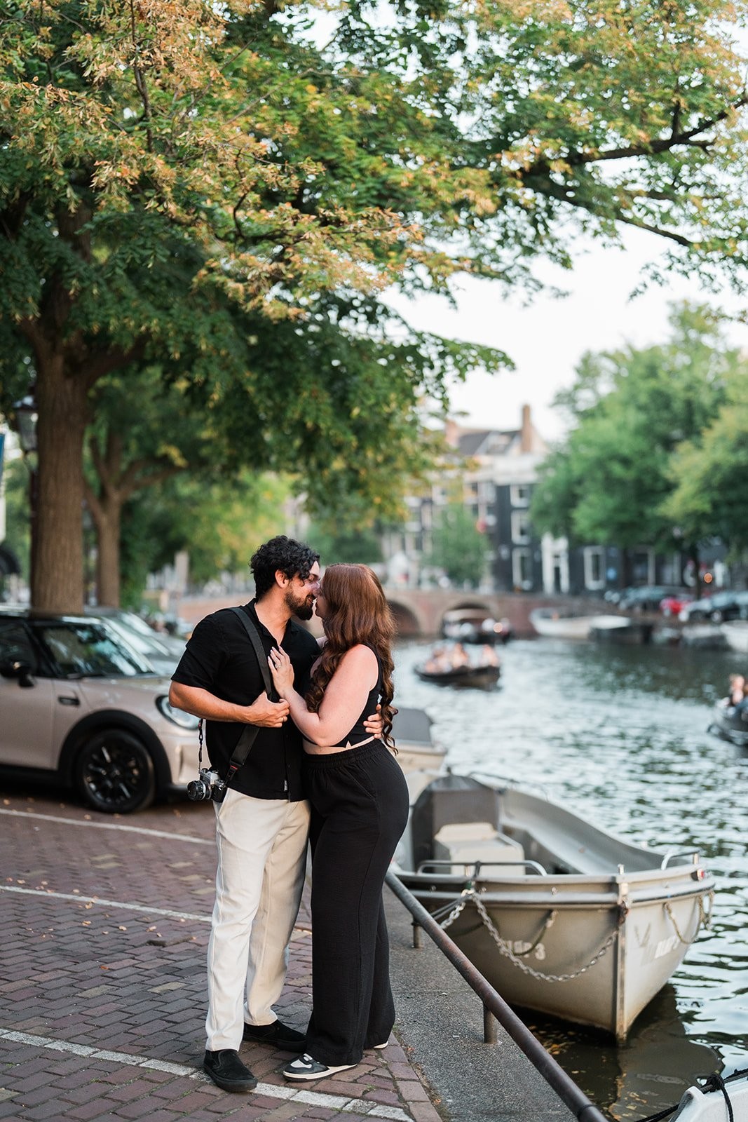 Candid Amsterdam couples portrait