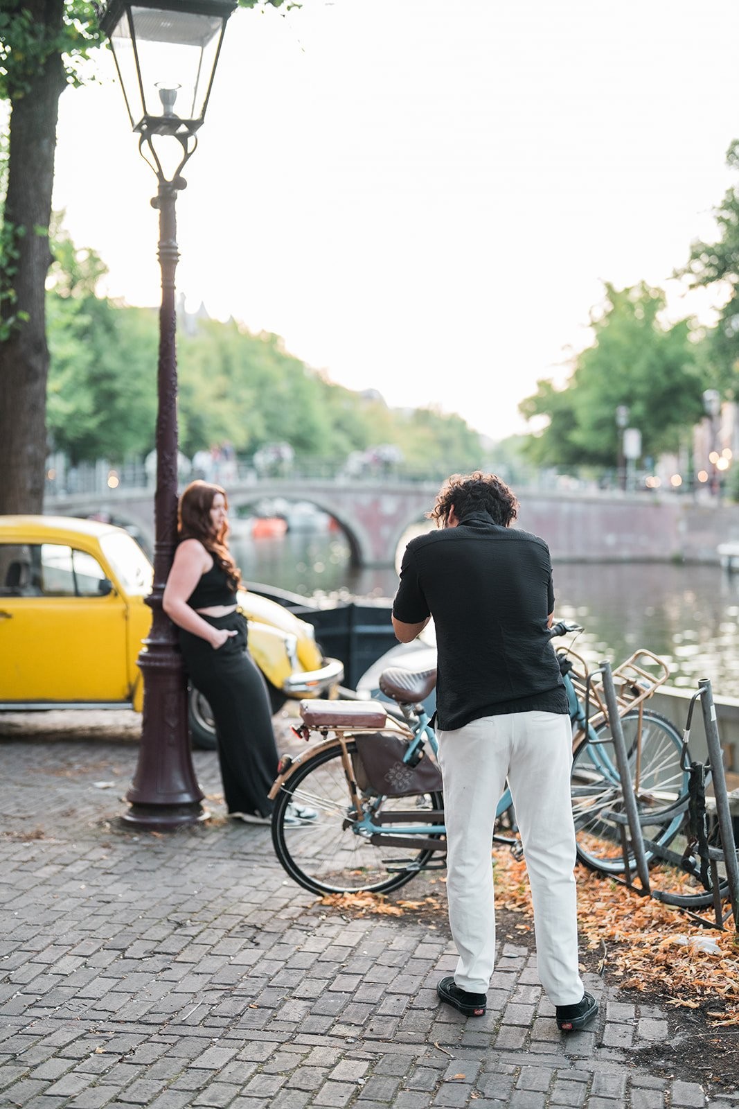 Editorial portrait of Suzie and Carlos in Amsterdam