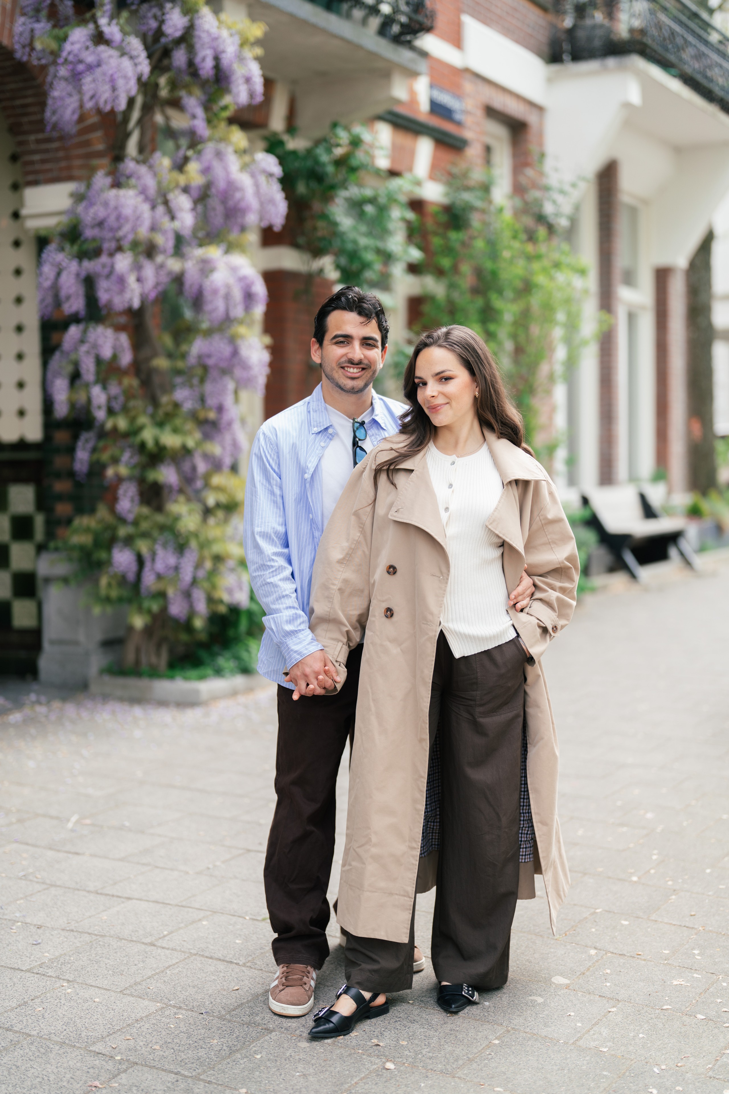 Couple in editorial portrait in Amsterdam